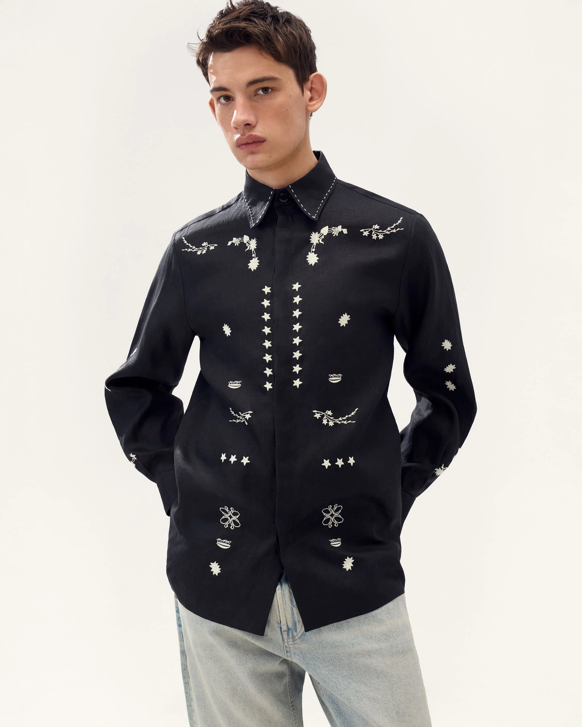 Levon Embroidered Shirt - Image 4